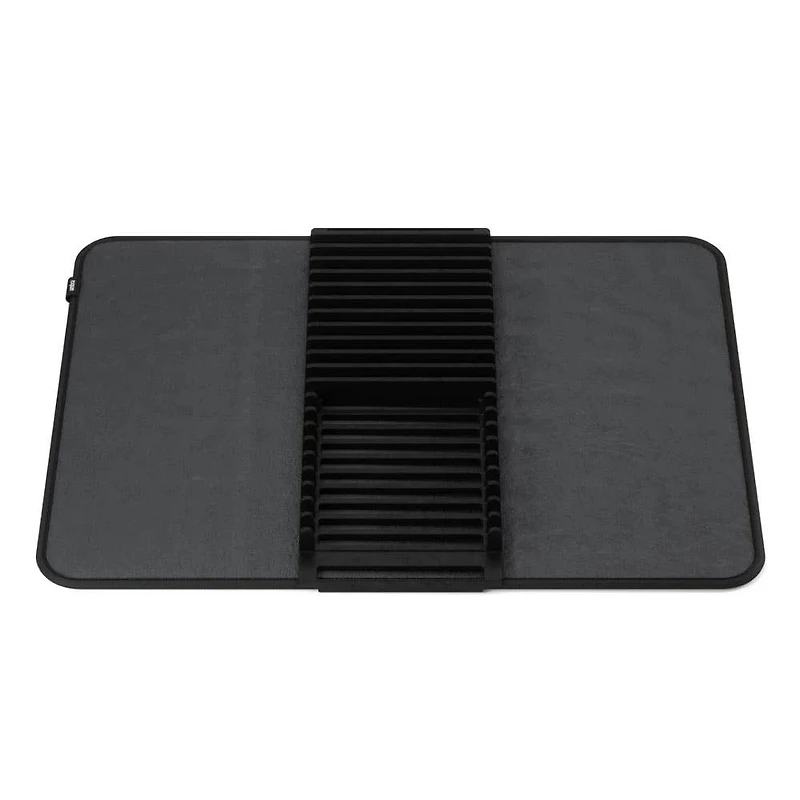 Umbra Udry Microfibre Drying Mat with Rack - Black (24x18")