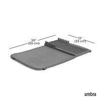 Umbra Udry Mini Microfibre Drying Mat w/Rack (Charcoal)