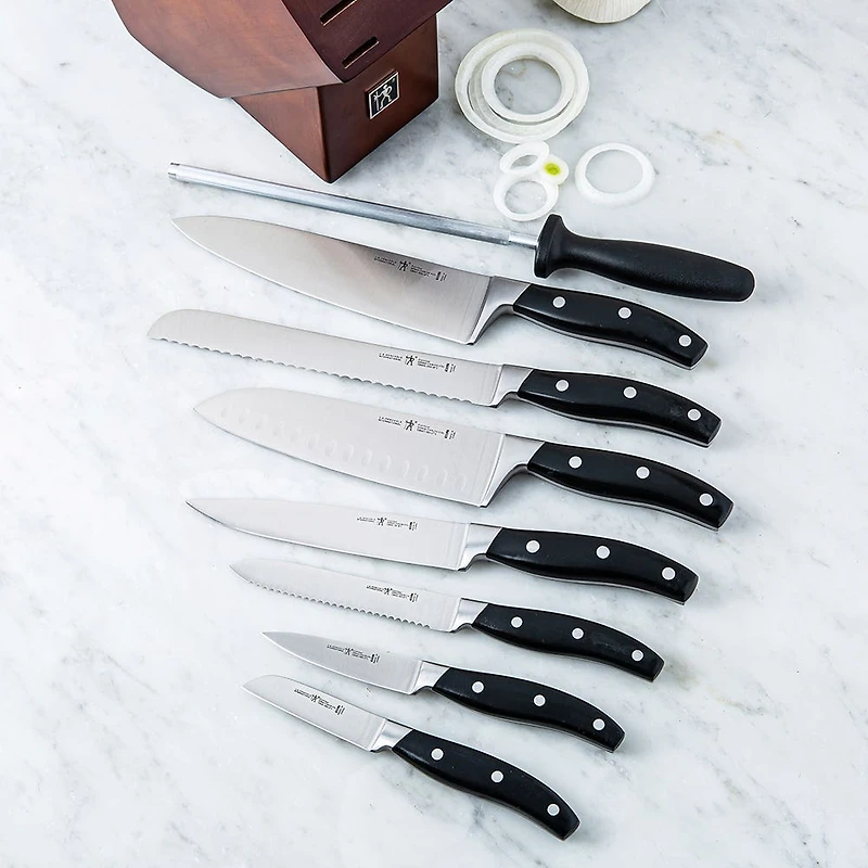 Henckels Forged Contour 9 Piece Knife Block Set (Rosewood)