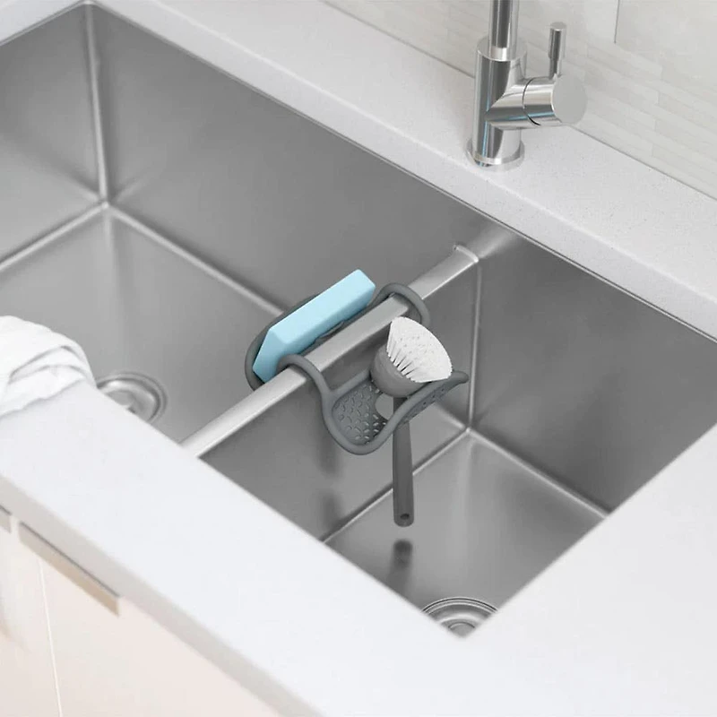 Umbra Sling 'Double' Flexible Sink Caddy - Charcoal