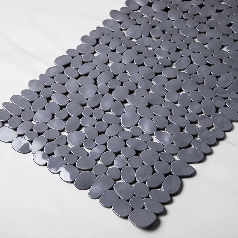 KSP Pebble Spa Pvc Non-Slip Suction Tubmat (Grey)