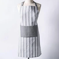 KSP Classic Stripe 100% Cotton Apron (Light Grey)