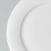 A La Carte 'Diamond' Porcelain Side Plate (White)