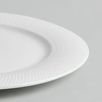 A La Carte 'Diamond' Porcelain Side Plate (White)
