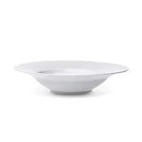 A La Carte 'Diamond' Porcelain Soup- Pasta Plate (White)