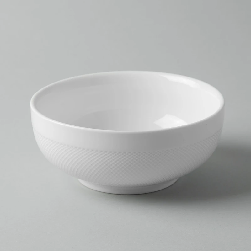 A La Carte 'Diamond' Porcelain Cereal Bowl (White)