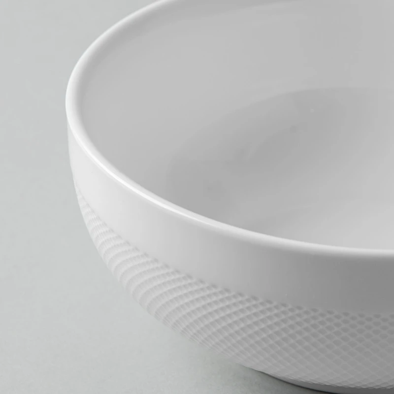 A La Carte 'Diamond' Porcelain Cereal Bowl (White)