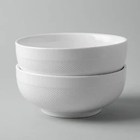 A La Carte 'Diamond' Porcelain Cereal Bowl (White)
