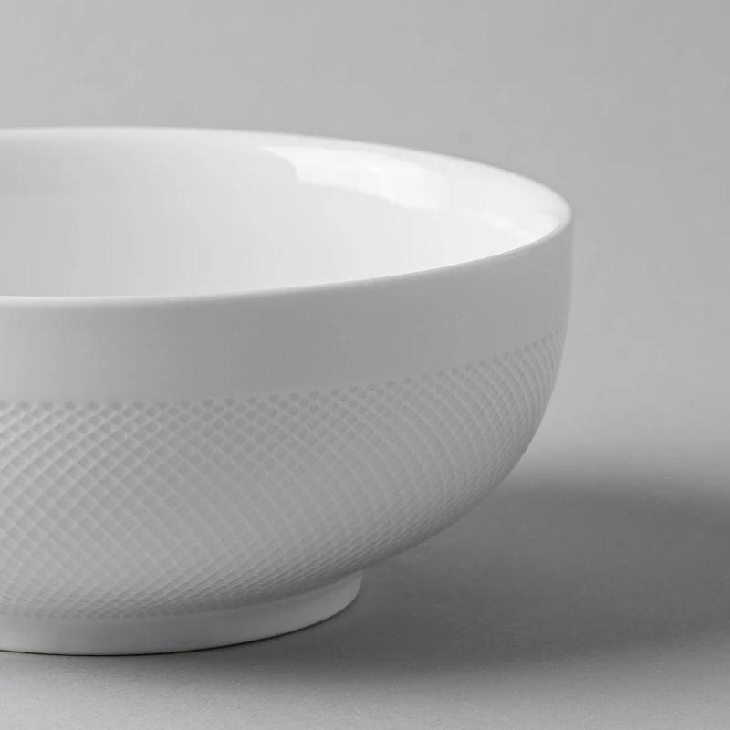 A La Carte 'Diamond' Porcelain Cereal Bowl (White)