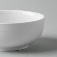 A La Carte 'Diamond' Porcelain Cereal Bowl (White)