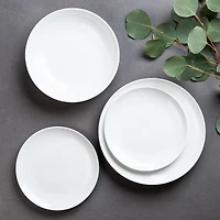 A La Carte 'Ashford Coupe' Porcelain Dinner Plate (White)