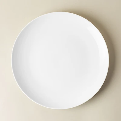 A La Carte 'Ashford Coupe' Porcelain Dinner Plate (White)