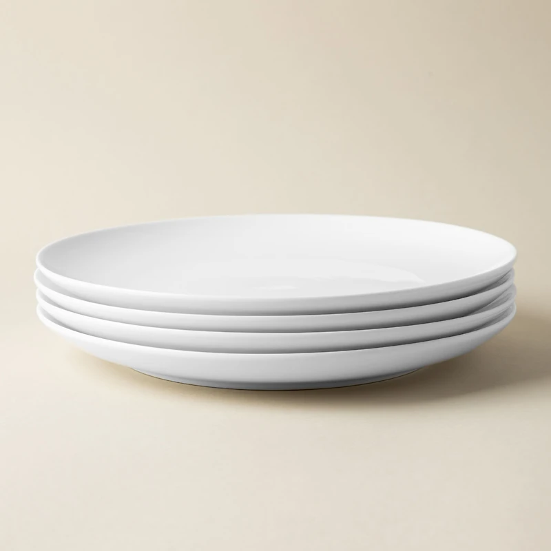 A La Carte 'Ashford Coupe' Porcelain Dinner Plate (White)