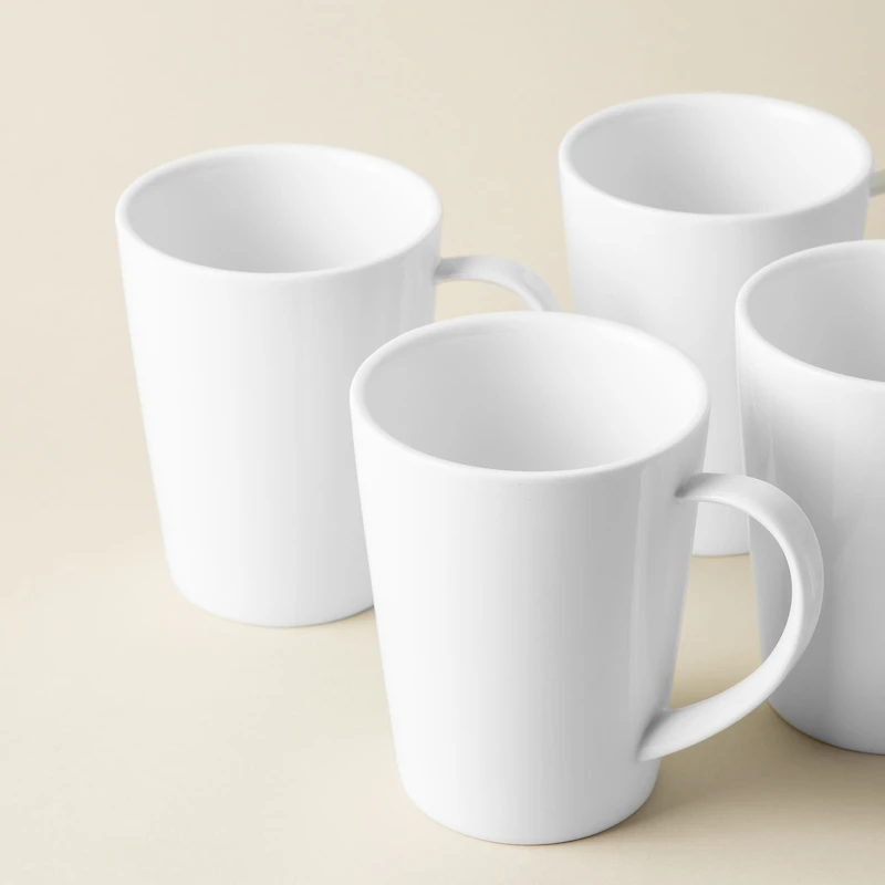 A La Carte 'Oxford' Porcelain Mug 400ml (White)