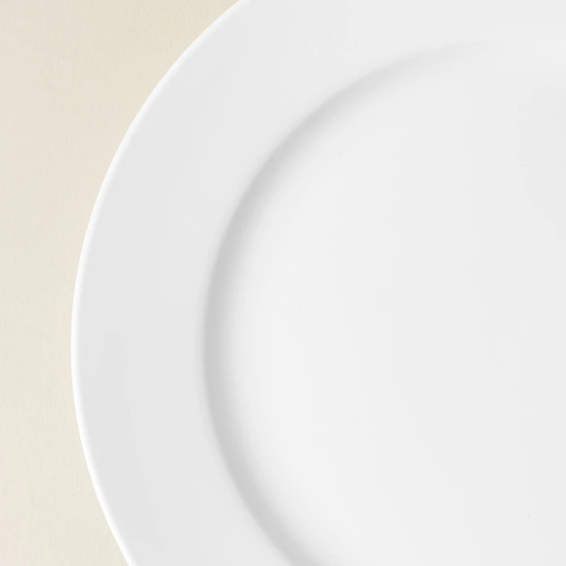 A La Carte 'Oxford' Porcelain Dinner Plate (White)