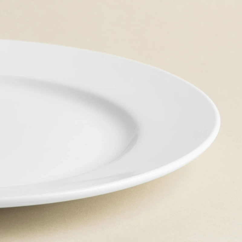 A La Carte 'Oxford' Porcelain Dinner Plate (White)