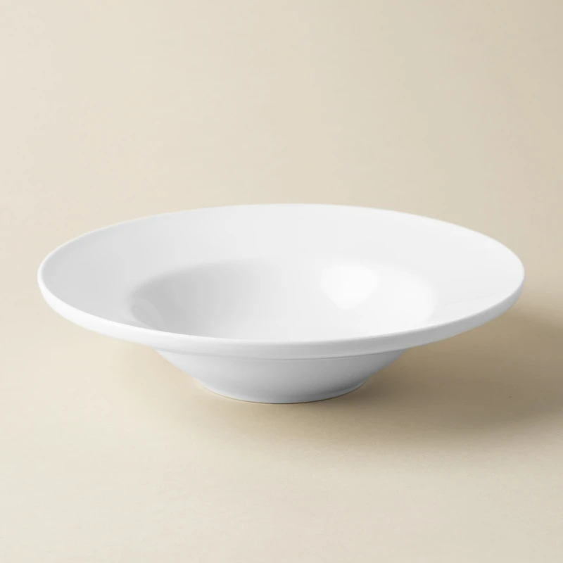 A La Carte 'Oxford' Porcelain Soup- Pasta Plate (White)