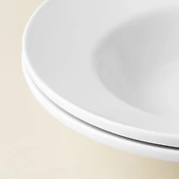 A La Carte 'Oxford' Porcelain Soup- Pasta Plate (White)
