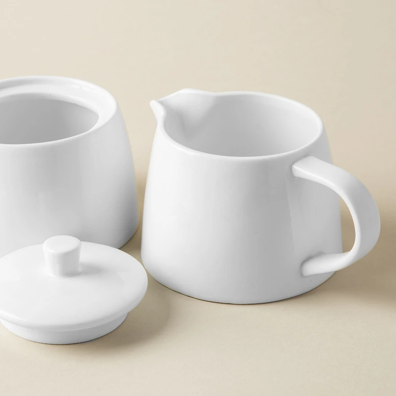 A La Carte 'Essentials' Porcelain Cream & Sugar - Set of 2 (White)