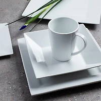A La Carte 'Essentials' Porcelain Platter 12"sq.  (White)