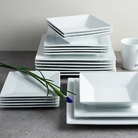 A La Carte 'Essentials' Porcelain Platter 12"sq.  (White)