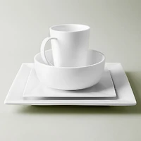 A La Carte 'Essentials' Porcelain Platter 12"sq.  (White)