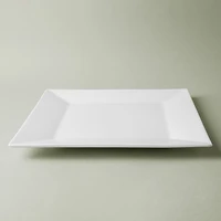 A La Carte 'Essentials' Porcelain Platter 12"sq.  (White)
