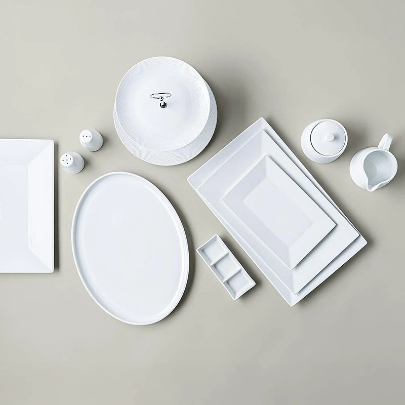 A La Carte 'Essentials' Porcelain Platter cm (White