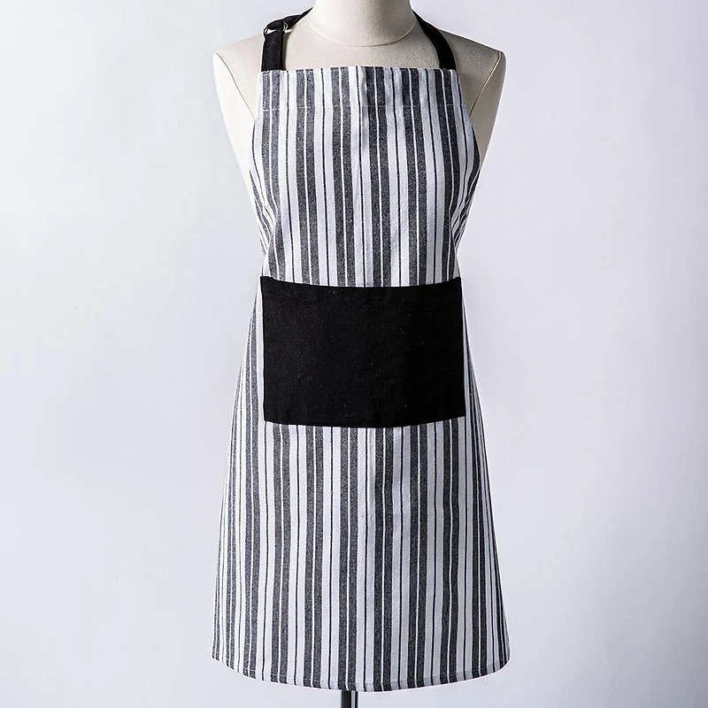 KSP Classic Stripe 100% Cotton Apron (Black)