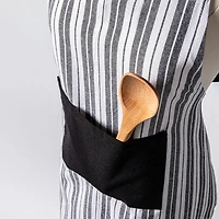 KSP Classic Stripe 100% Cotton Apron (Black)