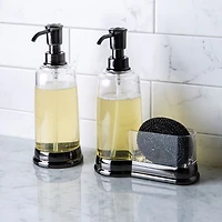 KSP Ashbury Soap Pump Caddy with Scrubby (Black)