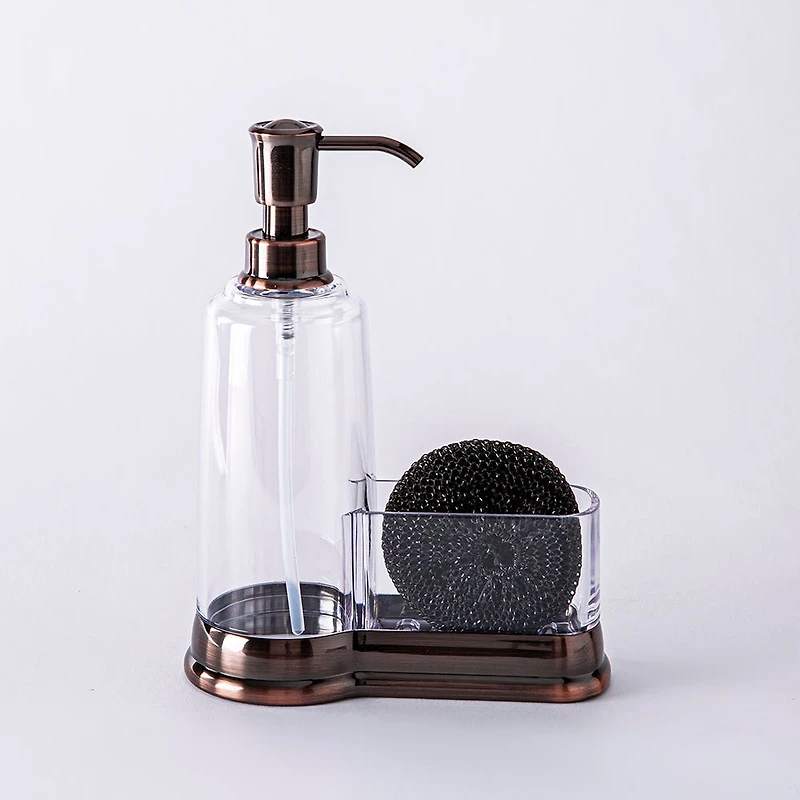 KSP Ashbury Soap Pump Caddy with Scrubby (Copper)