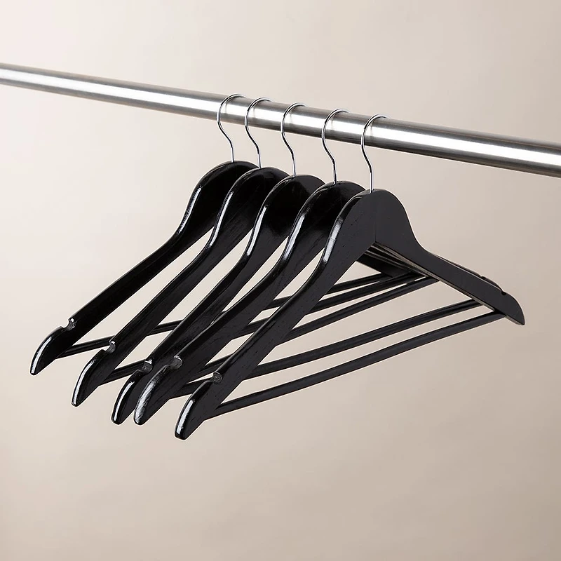 KSP Taylor Wood Hanger - Set of 5 (Black)