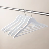 KSP Taylor Wood Hanger - Set of 5 (White)