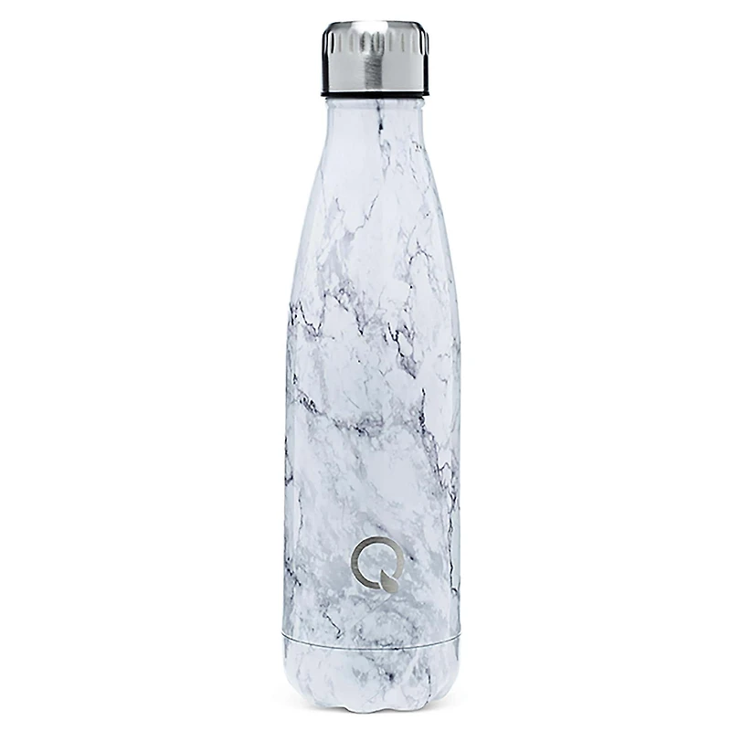 KSP Quench 'Marble' 500ml Double-Wall Water Bottle (White)