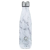KSP Quench 'Marble' 500ml Double-Wall Water Bottle (White)