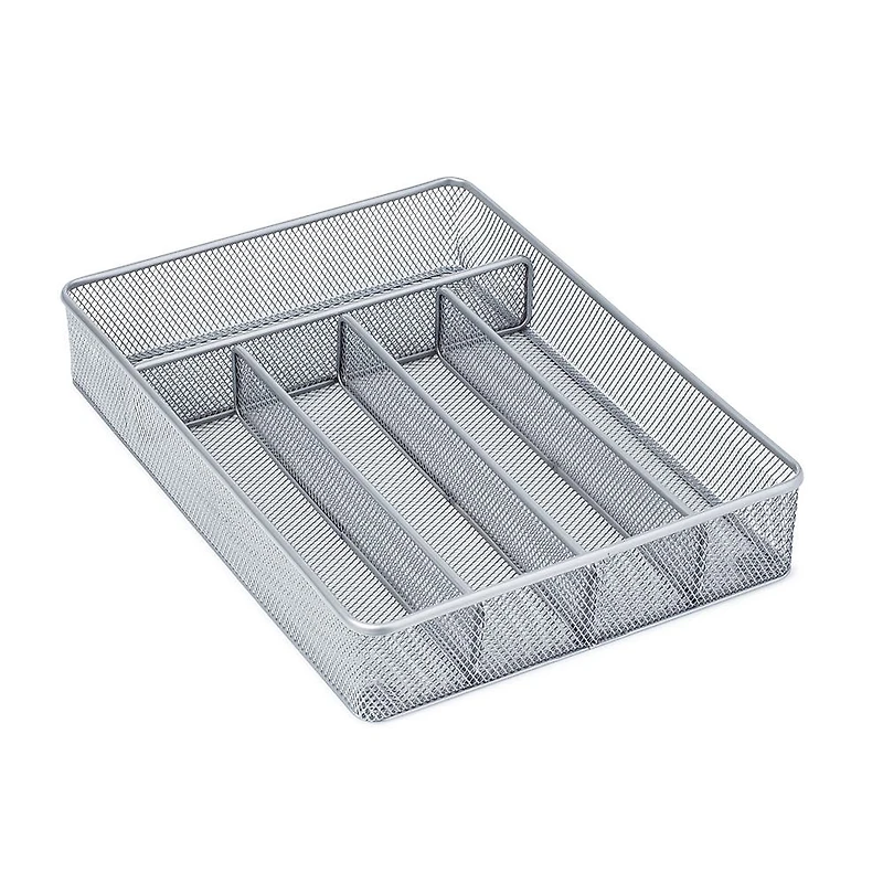 KSP Mesh Cutlery Tray - Small (Silver) 32 x 23.5 x 5 cm