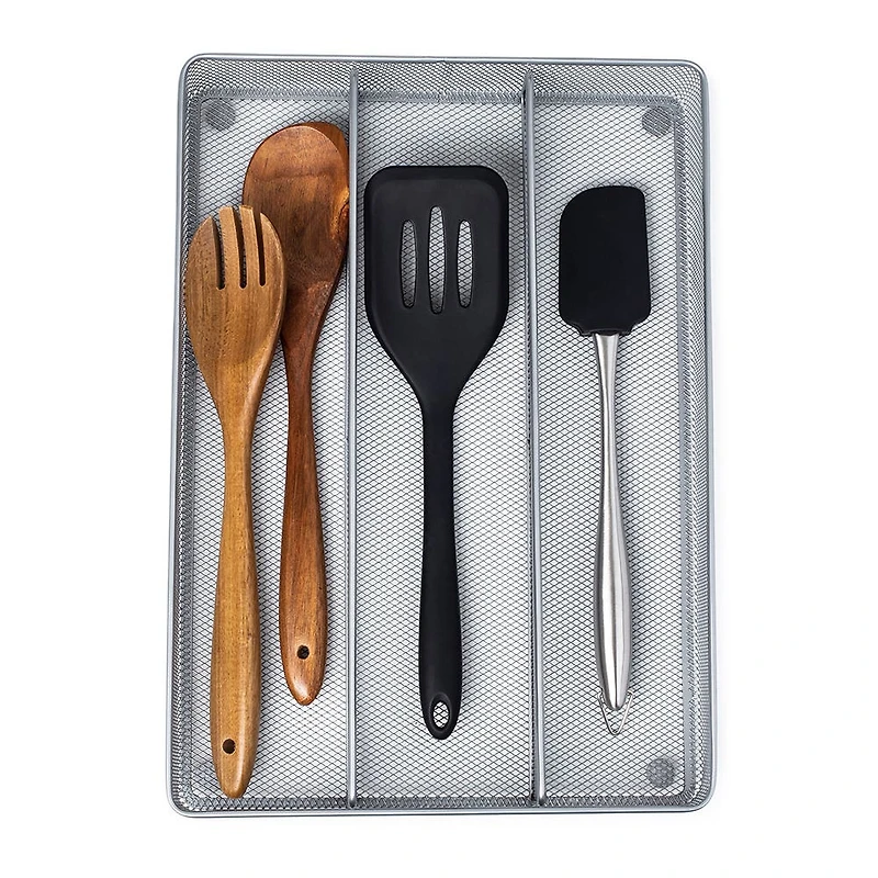 KSP Mesh Utensil Tray (Silver) 40 x 27.5 x 5 cm