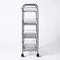 KSP Space Logic Rolling Storage Rack (Silver) 44.5 x 27 x 84 cm