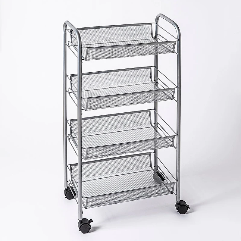 KSP Space Logic Rolling Storage Rack (Silver) 44.5 x 27 x 84 cm