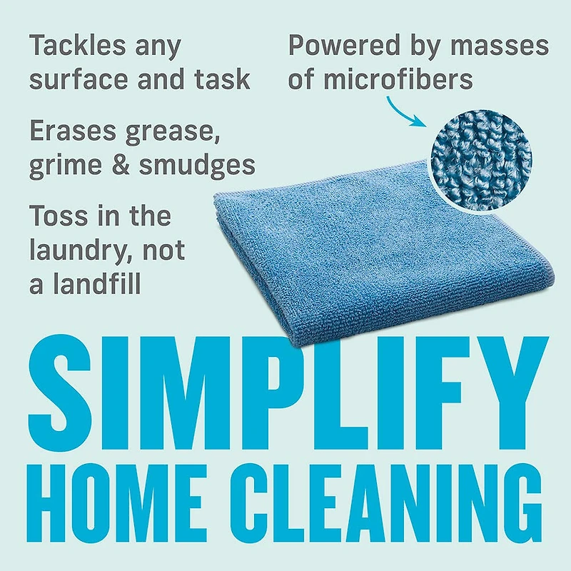 E-Cloth General Purpose Microfiber Cleaning Cloth - Set of 4