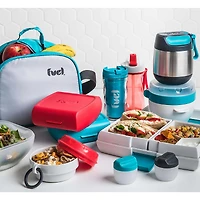 Fuel Primary Condiment Container - Set of 2 (Teal/Grey)