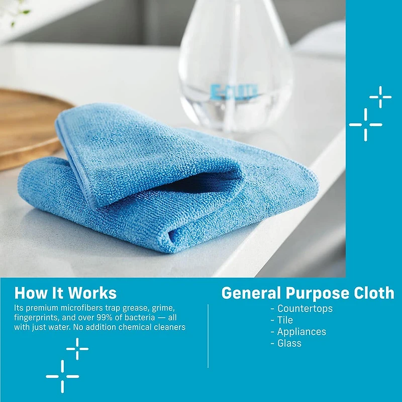 E-Cloth General Purpose Microfiber Cleaning Cloth - Set of 4