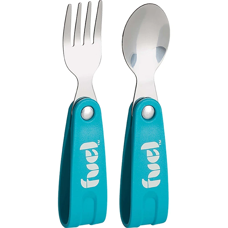 Fuel Primary Foldable Flatware Cdu - Set of 2 (Teal)