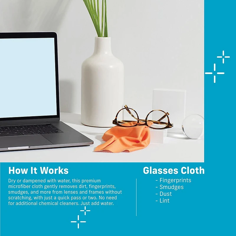 E-Cloth Eye Glass Microfiber Cleaning Cloth