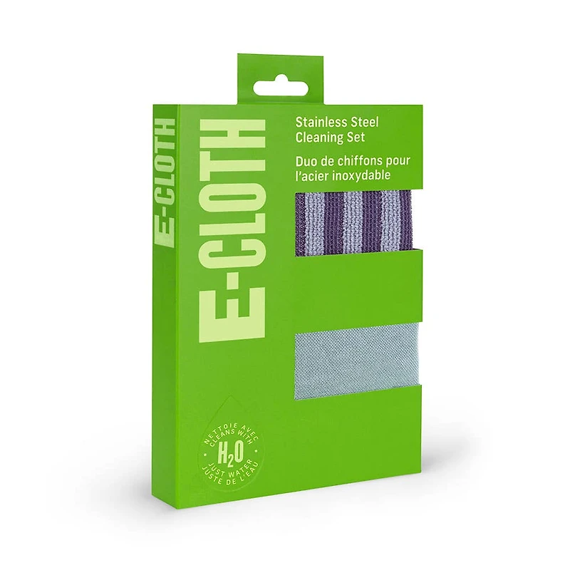 E-Cloth Stainless Microfiber Cleaning Cloth - Set of 2