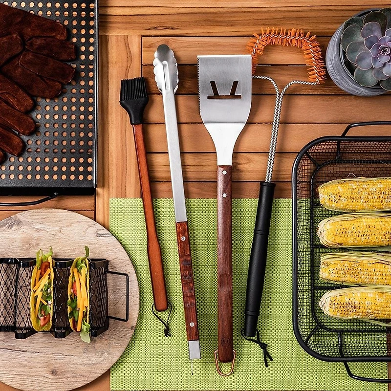Outset BBQ Non-Stick Taco Rack (Black)