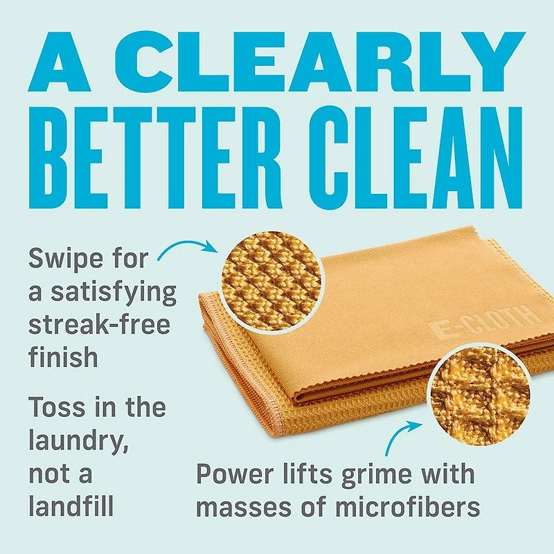 E-Cloth Window Microfiber Cleaning Cloth - Set of 2
