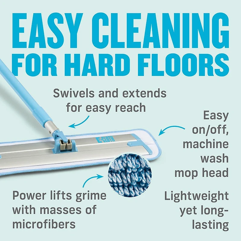 E-Cloth Deep Clean Telescopic Microfiber Mop