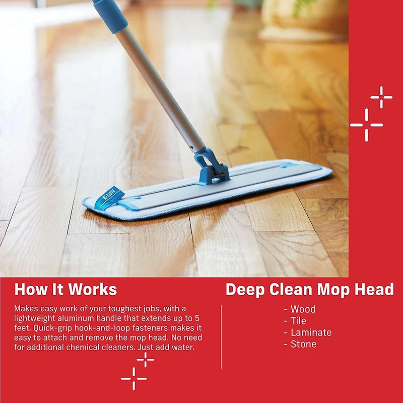 E-Cloth Deep Clean Microfiber Mop Head Refill